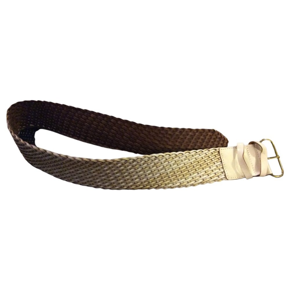 Size Small - Ladies Beige/White Bonded Leather Belt
